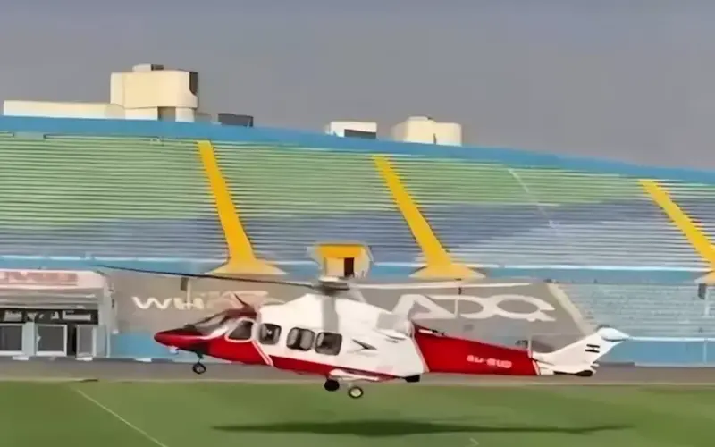 أول 4 صور لطائرة تسليم درع الدوري المصري الممتاز 2025-2026